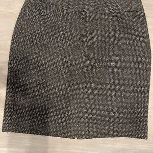 Halogen Charcoal Tweed Pencil Skirt
